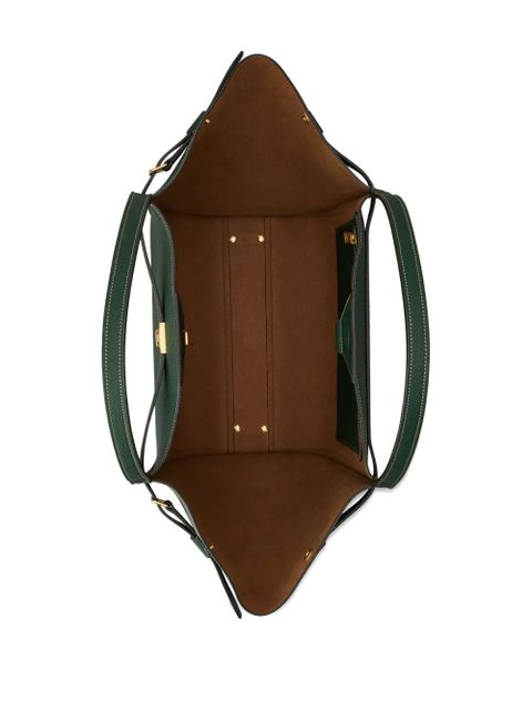 Tod's medium T Timeless gold-tone buckle tote bag - Green