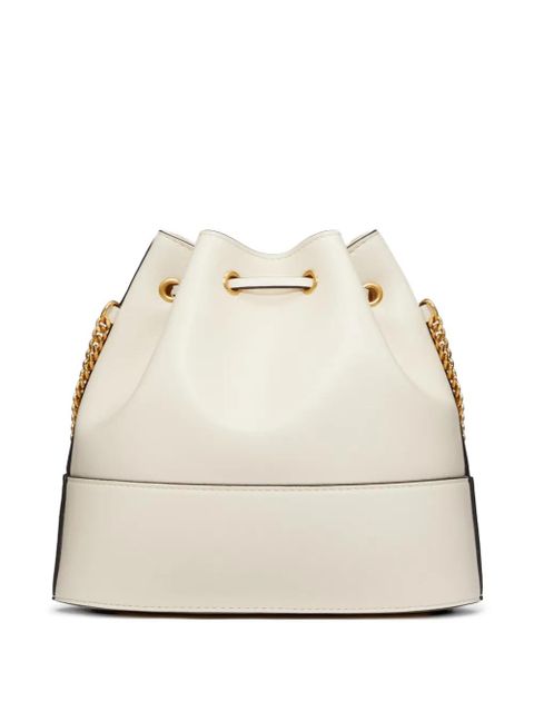 Valentino Garavani mini VLogo signature bucket bag in nappa leather - Neutrals - zdjęcie produktu nr 2