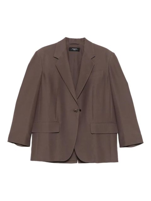 Weekend Max Mara single-button dropped-shoulder blazer - Brown - zdjęcie produktu nr 1
