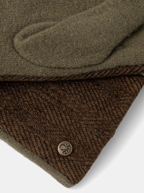 United Colors of Benetton rękawiczki damskie kolor zielony 6YGSDG00D - zdjęcie produktu nr 2