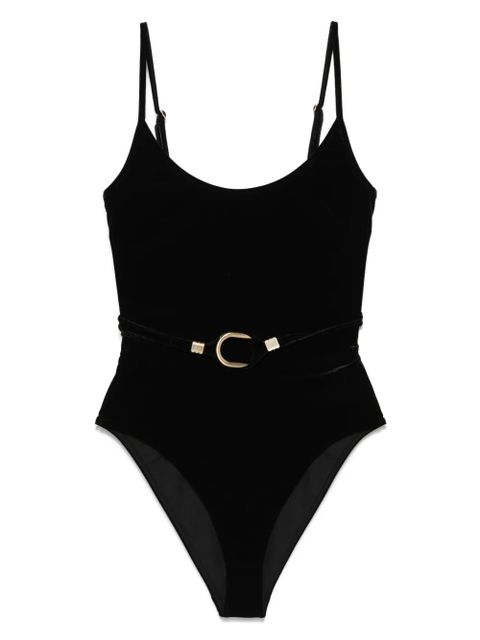 ZIMMERMANN Rhiannon velvet swimsuit - Black - zdjęcie produktu nr 1