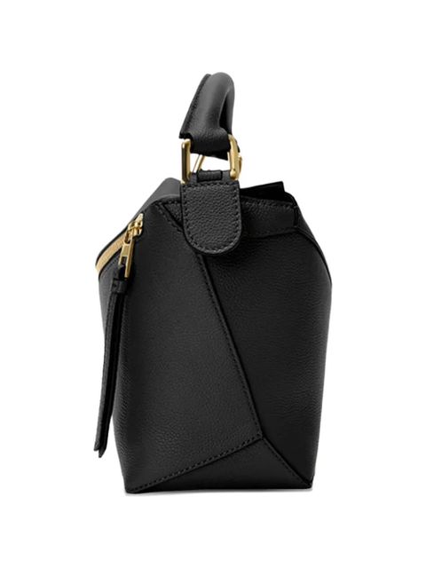 LOEWE small Puzzle Edge leather tote bag - Black