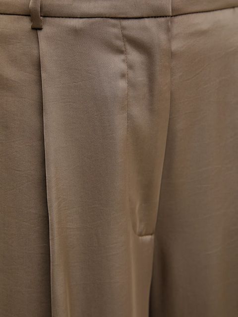 MICHAEL Michael Kors spodnie damskie kolor zielony proste high waist MT530VRAYJ