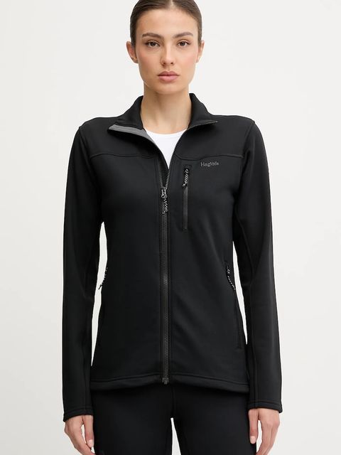Haglöfs bluza sportowa Rosson damska kolor czarny gładka 607606 - zdjęcie produktu nr 1