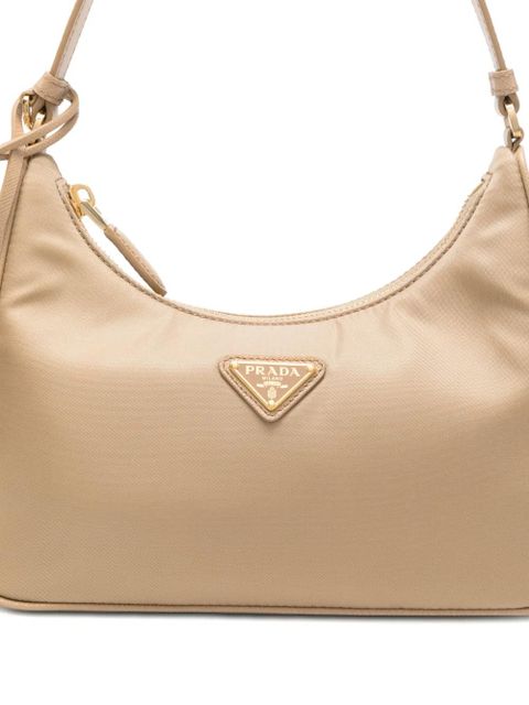 Prada zip shoulder bag - Neutrals