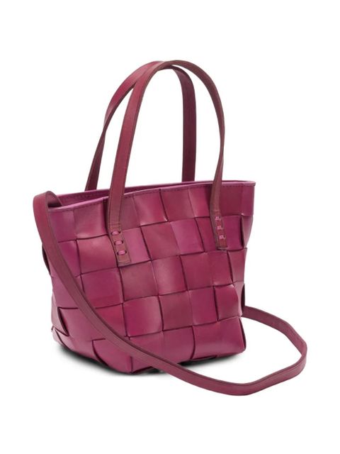DRAGON DIFFUSION woven leather tote bag - Pink