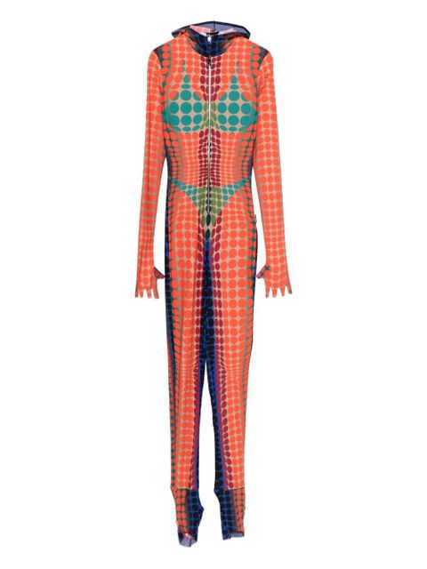 Jean Paul Gaultier hooded polka-dot all in one - Orange - zdjęcie produktu nr 1