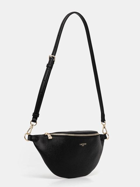 Lacoste torebka skórzana kolor czarny NF5098PH