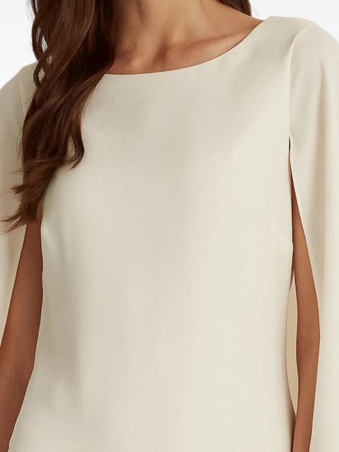Lauren Ralph Lauren split-sleeve mini dress - Neutrals