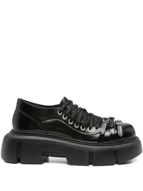 Simone Rocha buckle-strap platform boots - Black - zdjęcie produktu nr 1