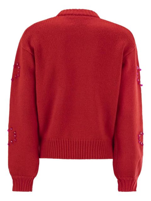 MC2 Saint Barth Danya heart-motif jumper - Red - zdjęcie produktu nr 2