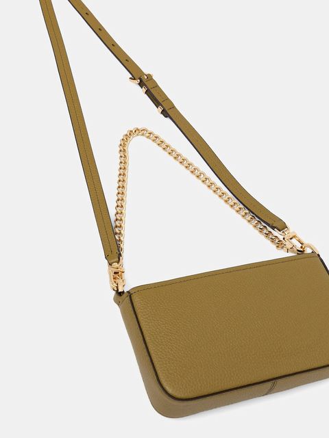 MICHAEL Michael Kors torebka skórzana kolor zielony 32S5GYTU1L