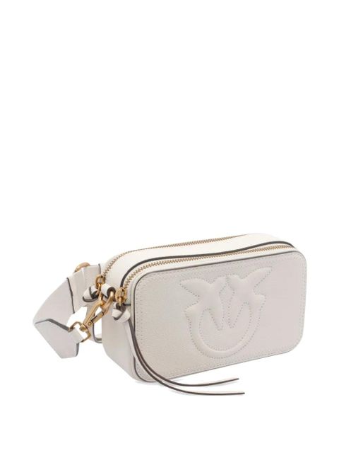 PINKO Love Birds embossed-logo tote bag - Neutrals