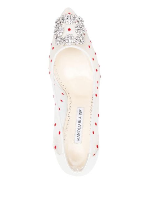 Manolo Blahnik 95mm Hansigi pumps - White