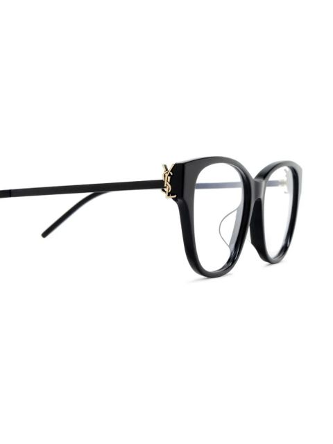 Saint Laurent Eyewear round-frame glasses - Black - zdjęcie produktu nr 2