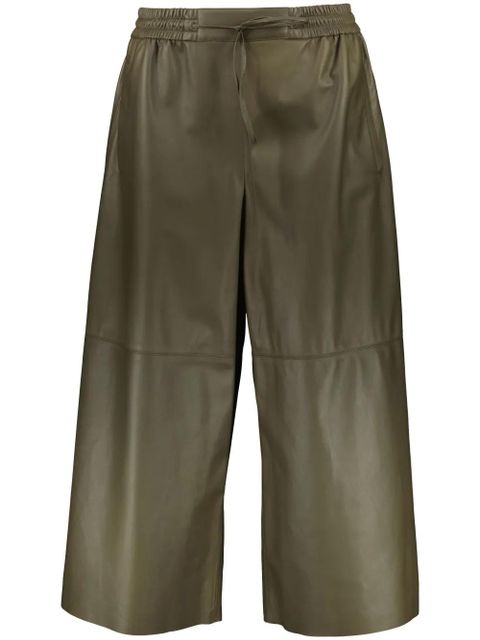 Yves Salomon lambskin culotte pants - Green - zdjęcie produktu nr 1