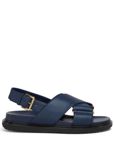 Marni leather sandals - Blue - zdjęcie produktu nr 1