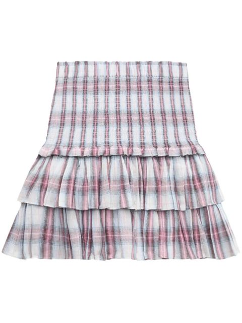 MARANT ÉTOILE Naomi tiered mini skirt - Pink - zdjęcie produktu nr 1