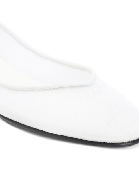 Jacquemus pointed ballet flats - White