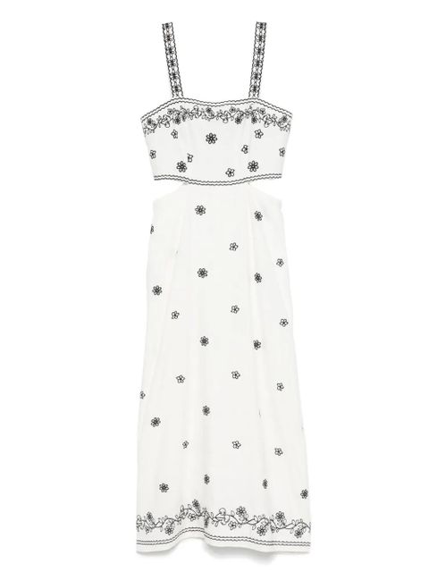 Maje embroidered cut-out maxi dress - White - zdjęcie produktu nr 1
