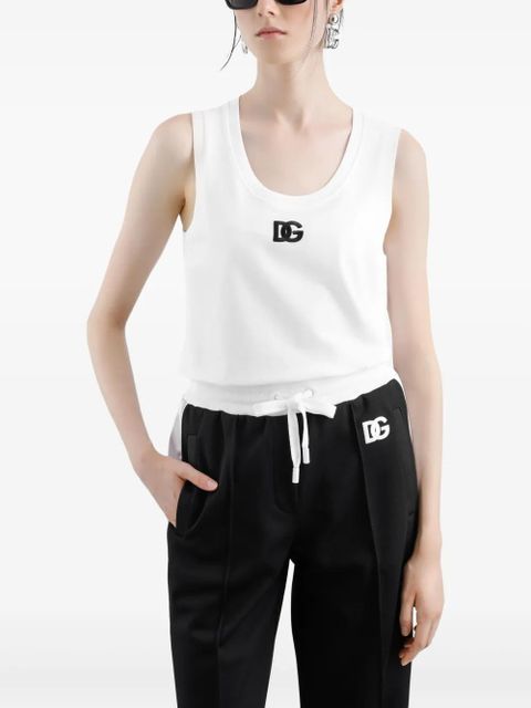 Dolce & Gabbana DG logo tank top - White