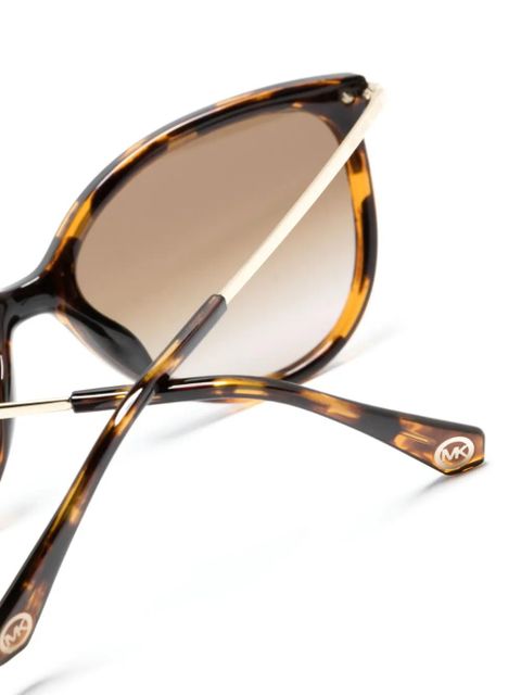Michael Kors tortoiseshell-effect cat-eye sunglasses - Brown