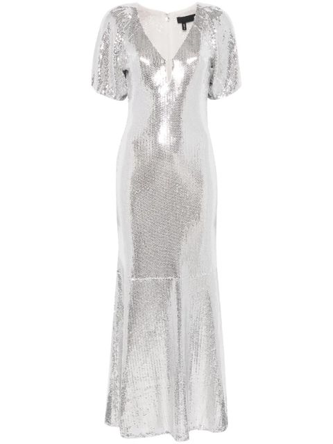 ROTATE BIRGER CHRISTENSEN sequinned midi dress - Grey - zdjęcie produktu nr 1
