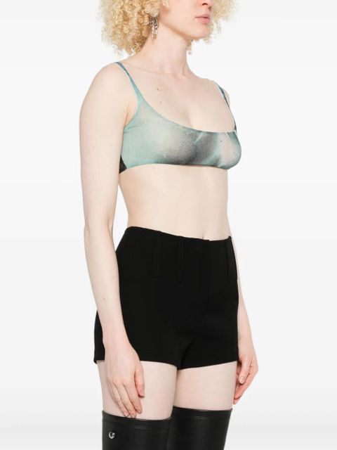 Jean Paul Gaultier abstract-print top - Blue