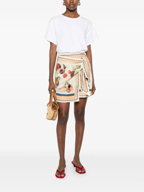 ALEMAIS Mercado-print mini skirt - MULTI