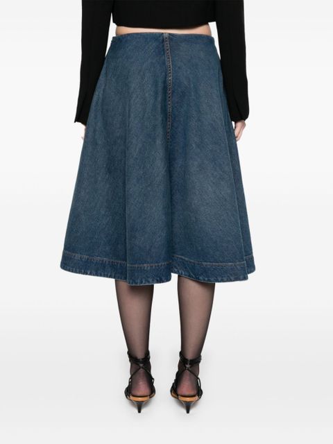 KHAITE Renta denim skirt - Blue