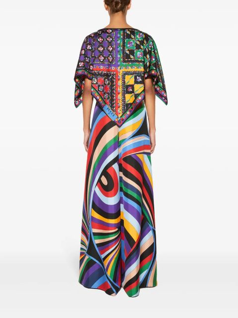 PUCCI Iride-print silk trousers - Purple