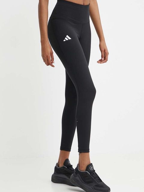 adidas Performance legginsy do biegania Adizero Essentials kolor czarny gładkie IP3085 - zdjęcie produktu nr 1