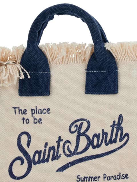 MC2 Saint Barth fringe tote bag - White