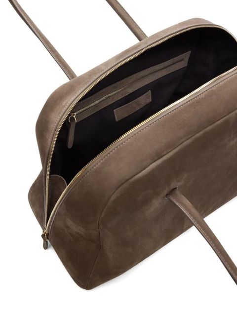 LouLou de Saison Aaja suede zip tote bag - Brown