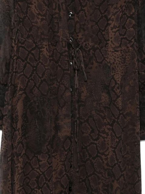 Ba&Sh Sahara midi dress - Brown