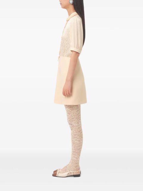 Valentino Garavani short-sleeves mini dress - Neutrals