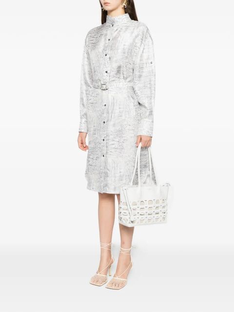 Ferragamo Gancini logo tote bag - White