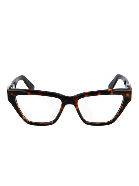 Lanvin cat-eye frame glasses - Brown