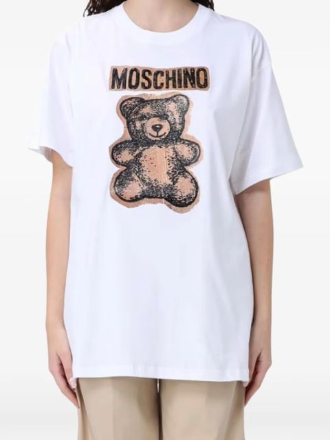 Moschino Teddy Bear logo-print T-shirt - White - zdjęcie produktu nr 2