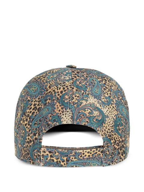 ETRO paisley-motifs animal-print baseball hat - Brown - zdjęcie produktu nr 2