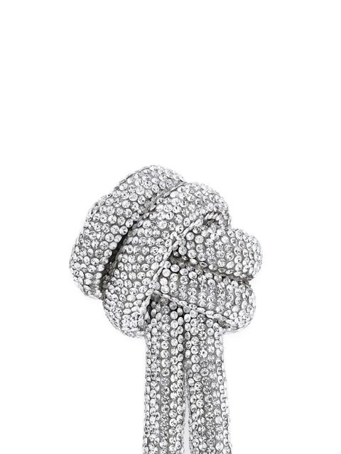 AREA crystal knot earrings - Silver - zdjęcie produktu nr 2