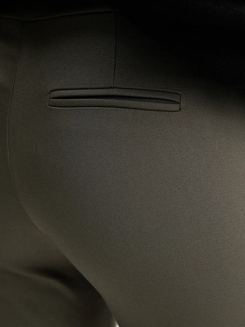 Morgan spodnie PROSY.F damskie kolor zielony fason cygaretki medium waist PROSY.F