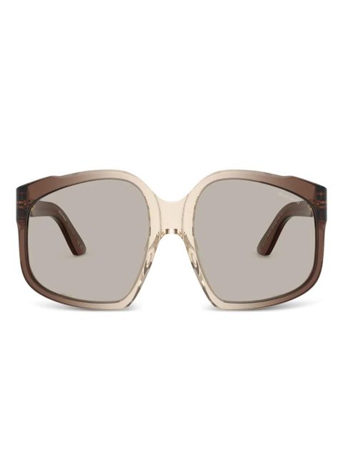 Miu Miu Eyewear oversize-frame sunglasses - Brown