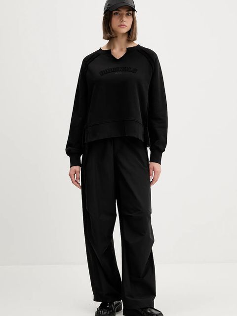 Guess Originals bluza bawełniana damska kolor czarny z aplikacją W5BQ27 KCPR1 - zdjęcie produktu nr 2