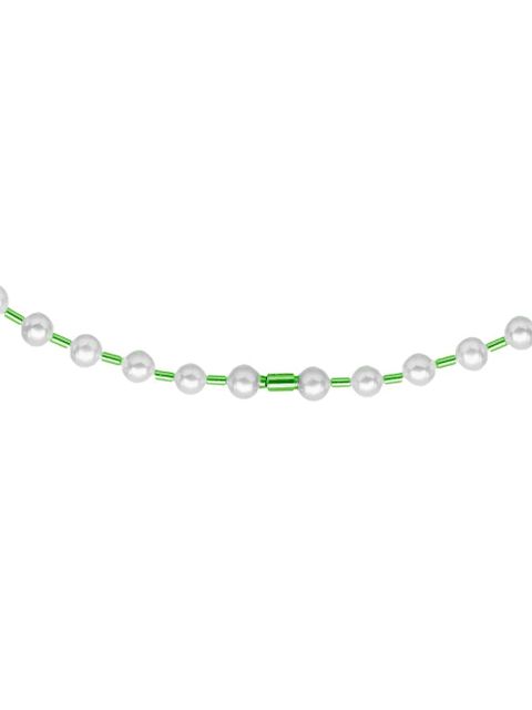EÉRA 18K white gold Vita pearl necklace - Green