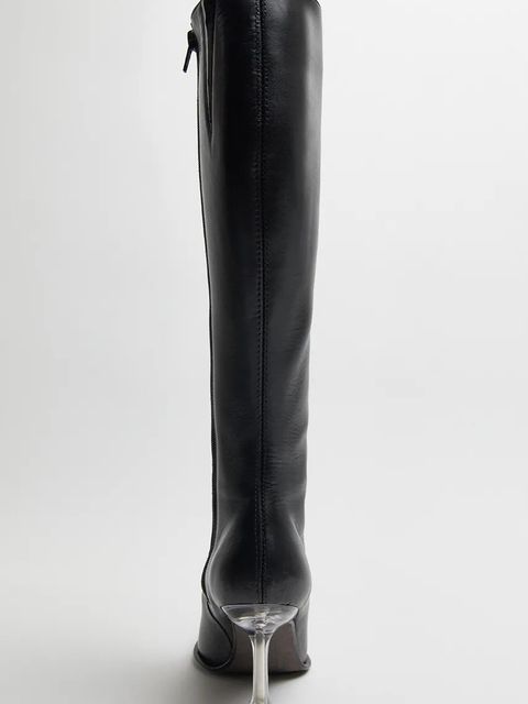 Miista kozaki skórzane Aline damskie kolor czarny na szpilce MI_5294 - zdjęcie produktu nr 2