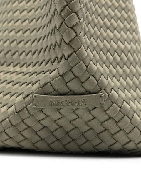 NAGHEDI medium St. Barths woven tote bag - Green