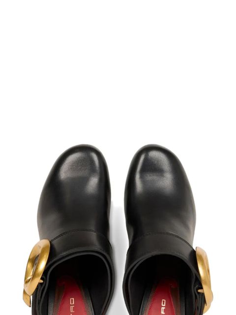 ETRO paisley buckle wedge mules - Black - zdjęcie produktu nr 2