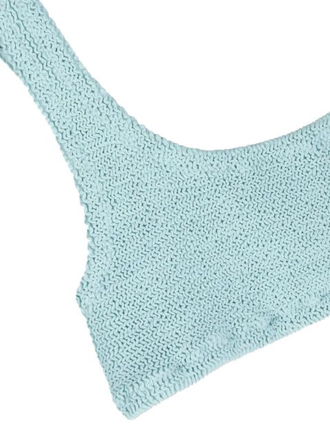 MC2 Saint Barth Naima crinkle bikini top - Blue