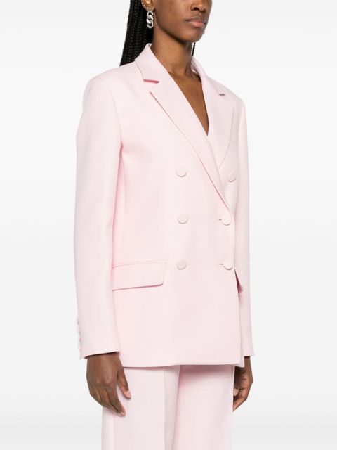 Valentino Garavani double-breasted crepe blazer - Pink